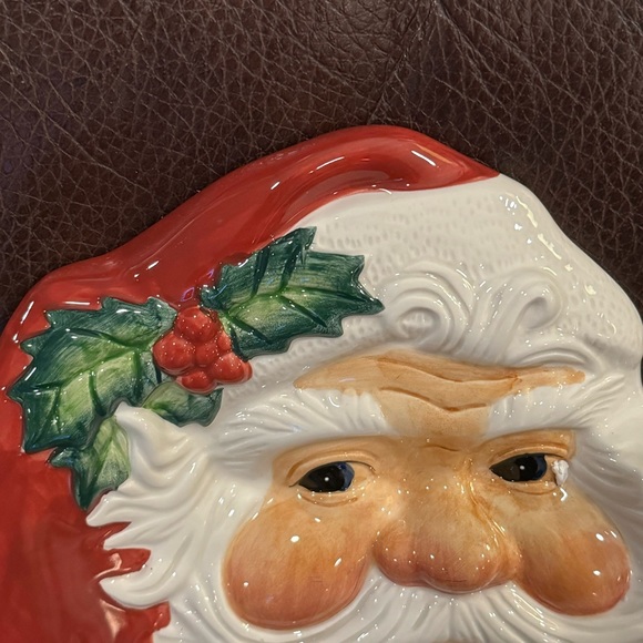Fitz & Floyd Holiday Santa Canape Plate - Picture 3 of 10
